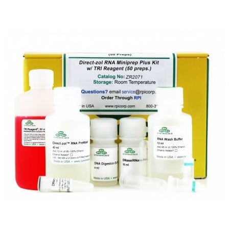 Zymo Research Direct-zol RNA Miniprep Plus, Product Supplied w/50 ml TRI Reagent, 50 Preps ZR2071